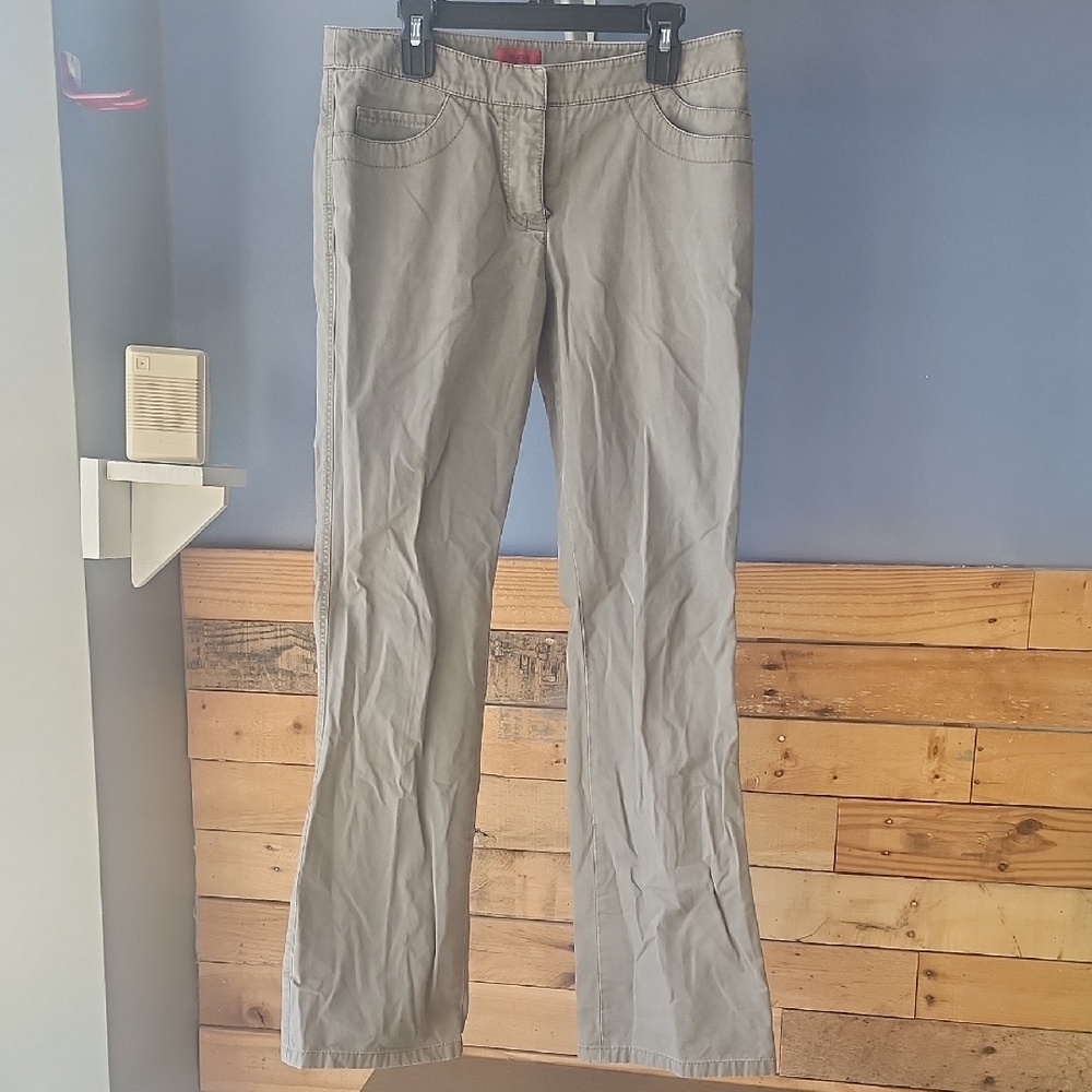 Gray Hugo Boss Straightleg Pants.